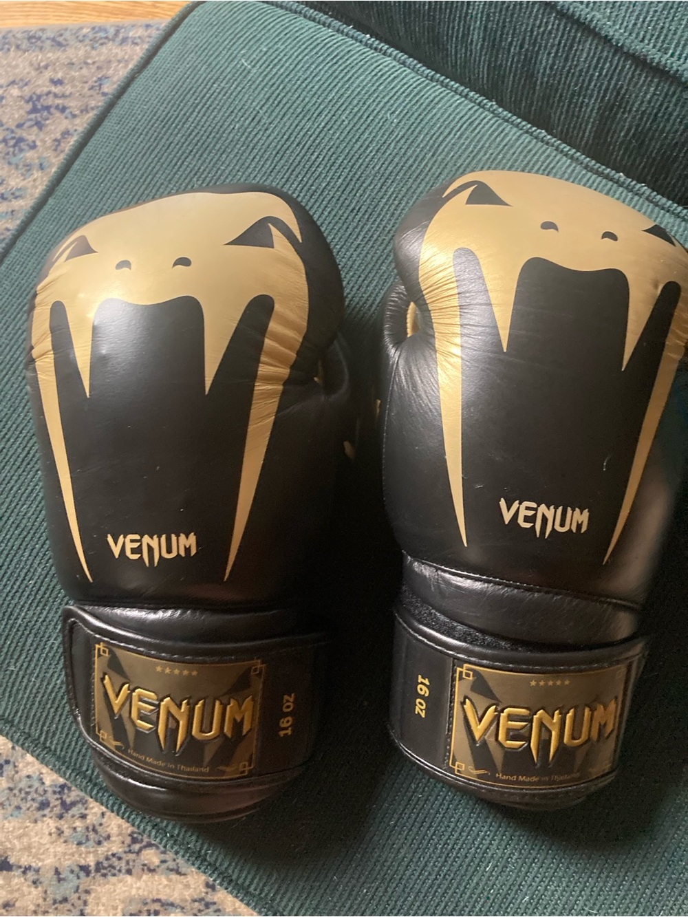 16 oz Elite Leather Boxing Gloves